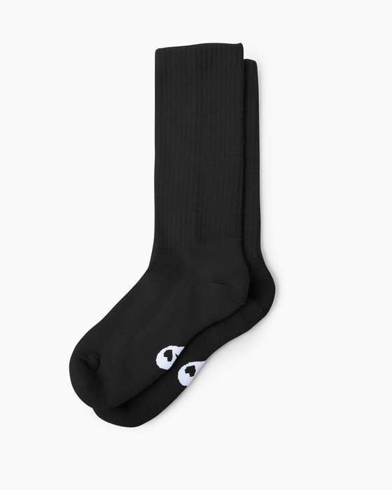 1554 Black Merino Wool Socks 