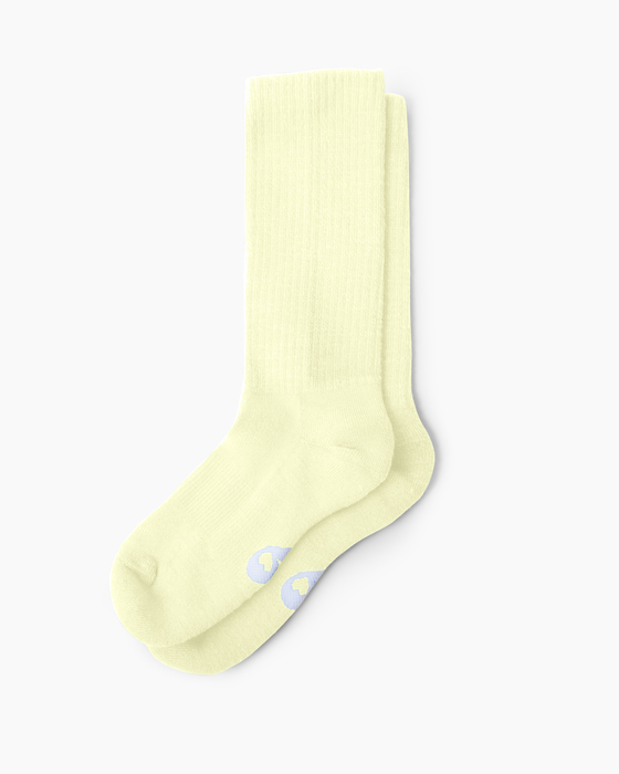 1554 Ivory Merino Wool Socks 