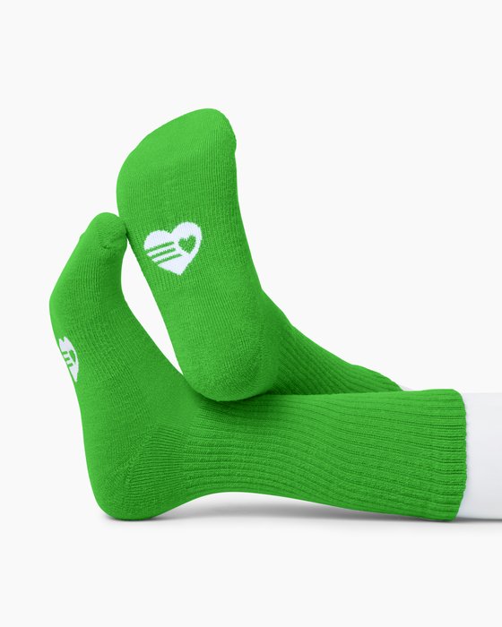 1554 Kelly Green Merino Wool Socks