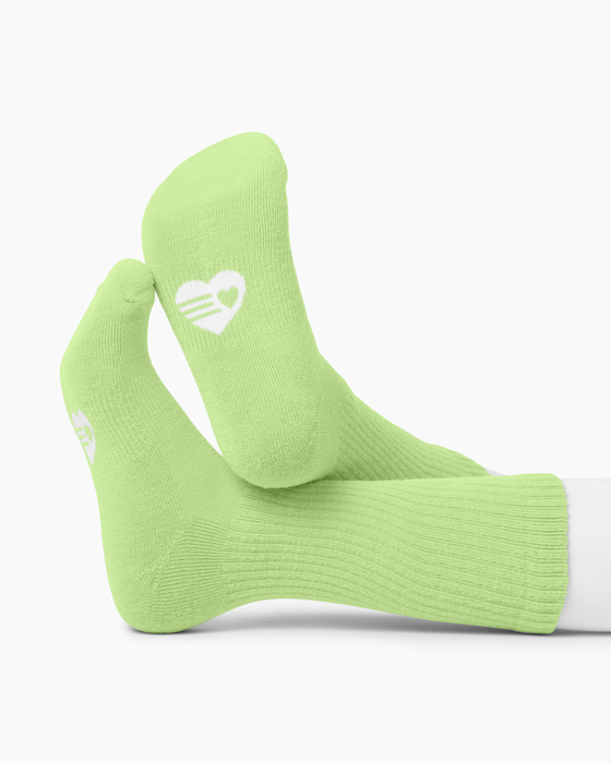 1554 Mint Green Merino Wool Socks
