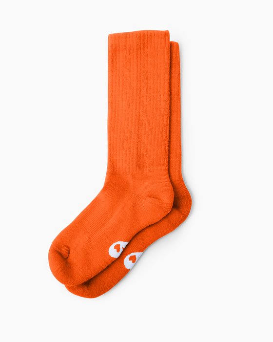 1554 Orange Merino Wool Socks 
