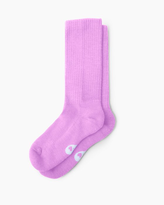 1554 Orchid Pink Merino Wool Socks 