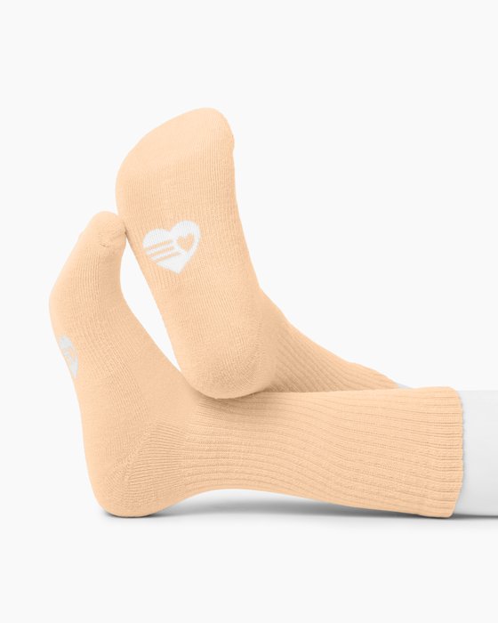 Peach 1554 Peach Merino Wool Socks