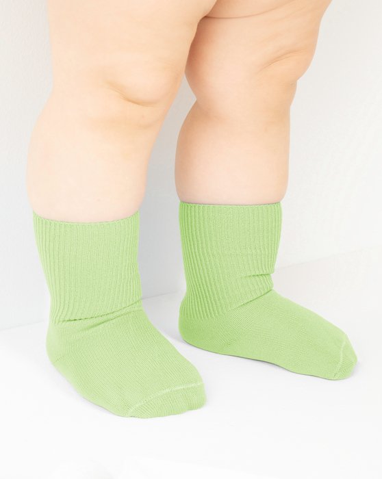 1577 Mint Green Kids Socks