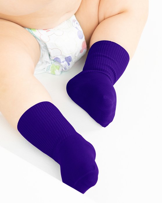 1577 Purple Kids Socks