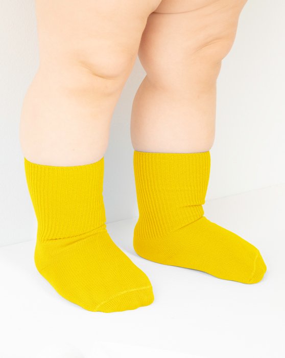 1577 Yellow Kids Socks