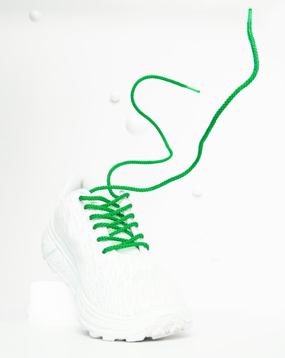 3001 Kelly Green Round Laces