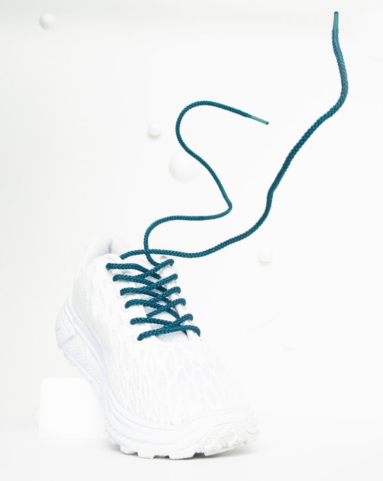 3001 Teal Round Laces