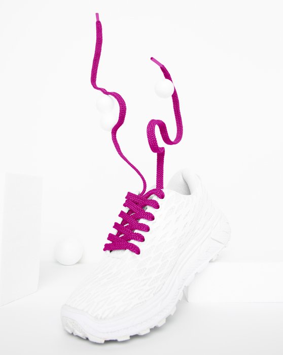 Fuchsia Flat Shoelaces Style# 3002 | We Love Colors