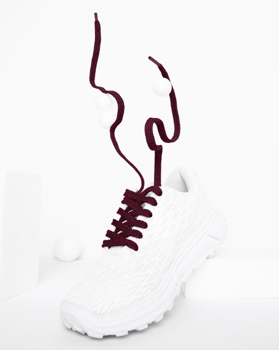 3002 Maroon Flat Sport Laces