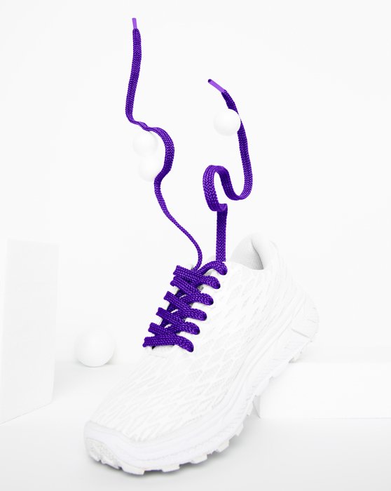 Violet Flat Shoelaces Style# 3002 | We Love Colors