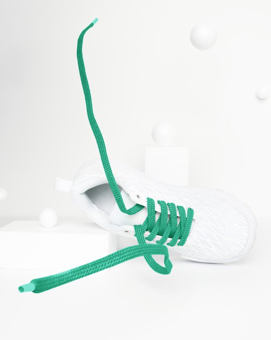 Emerald Flat Shoelaces Style# 3002 | We Love Colors