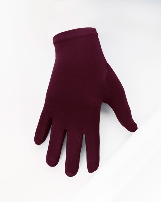 3171 Maroon Kids Wrist Gloves