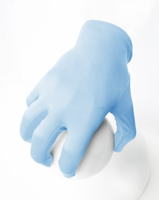 3405 Baby Blue Solid Color Figure Ice Skating Wrist Gloves