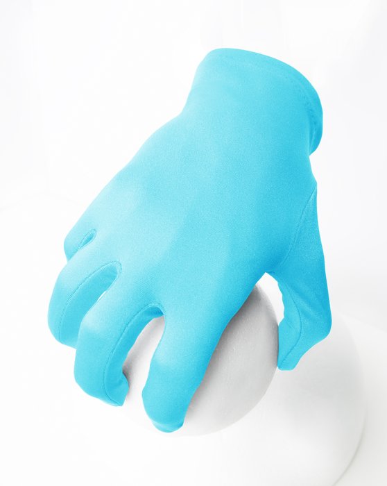 3405 Solid Color Neon Blue Wrist Gloves