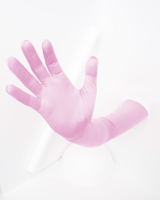 3407 Solid Color Light Pink Long Opera Gloves