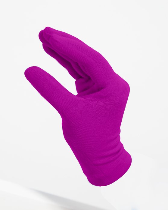 3601 Magenta Short Matte Knitted Seamless Gloves