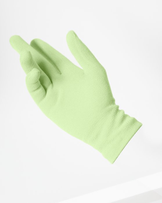 3601 Mint Green Short Matte Knitted Seamless Gloves