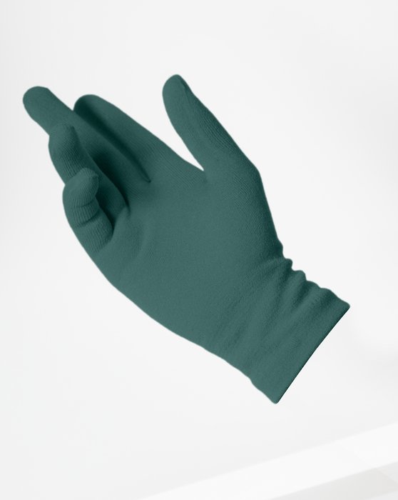 3601 Spruce Green Short Matte Knitted Seamless Gloves