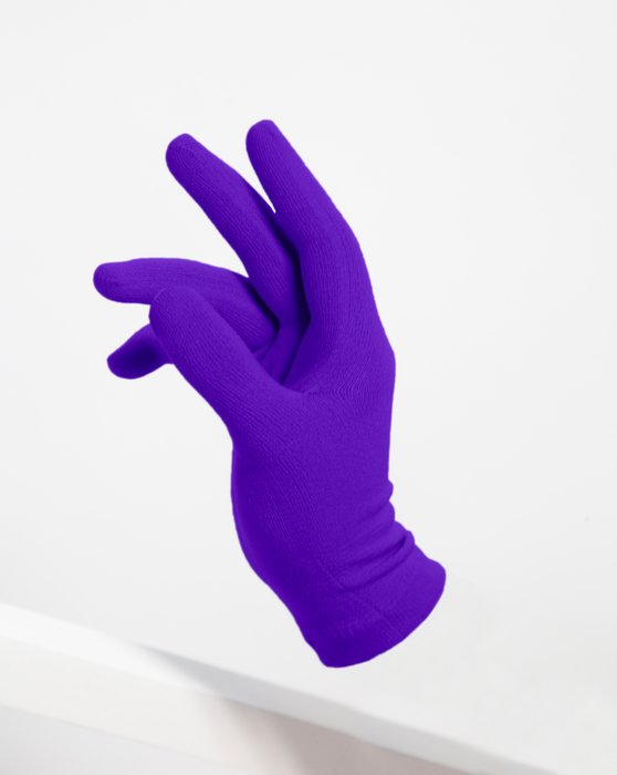 3601 Violet Short Matte Knitted Seamless Gloves