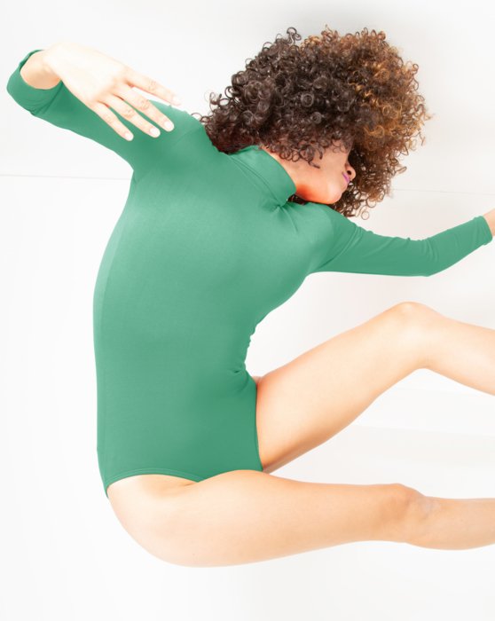 Scout Green Long Sleeve Mock Neck Leotard Style# 5008 | We Love Colors