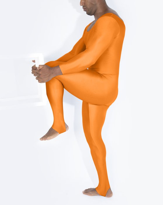 5009 Long Sleeve Neon Orange M Unitard