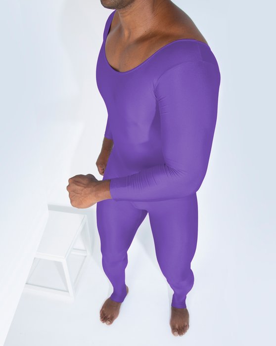 Lavender 5009 M Lavender Long Sleeve Unitard