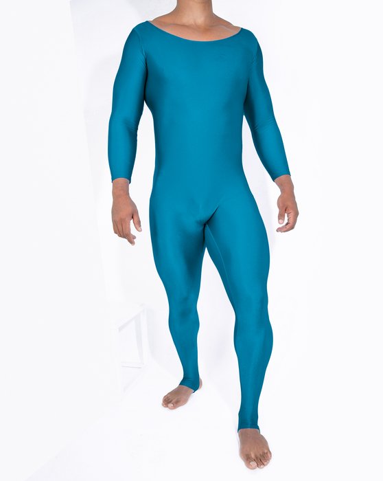 Turquoise 5009 M Turquoise Long Sleeve Unitard