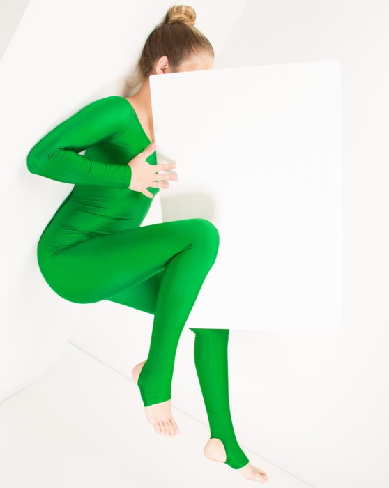 5009 W Kelly Green Dance Unitard