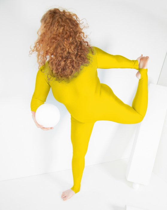 Yellow Long Sleeve Unitard Style# 5009 | We Love Colors