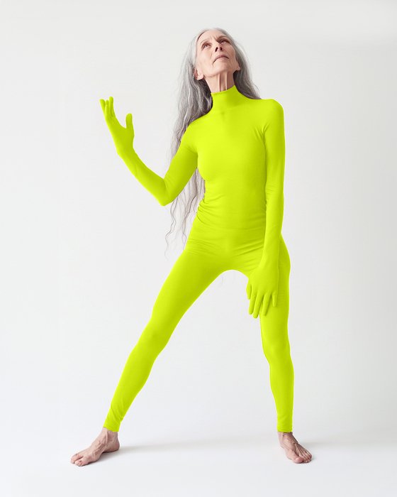 5010 W Neon Yellow Second Skin Catsuit Gloves