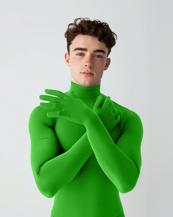 5012 M Kelly Green Seamless Long Sleeve Shirt Armsocks