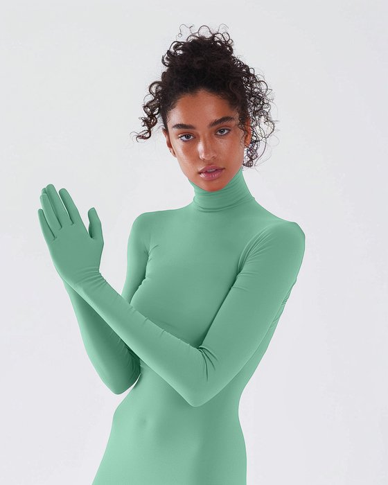 5012 W Dusty Green Seamless Long Sleeve Shirt Armsocks