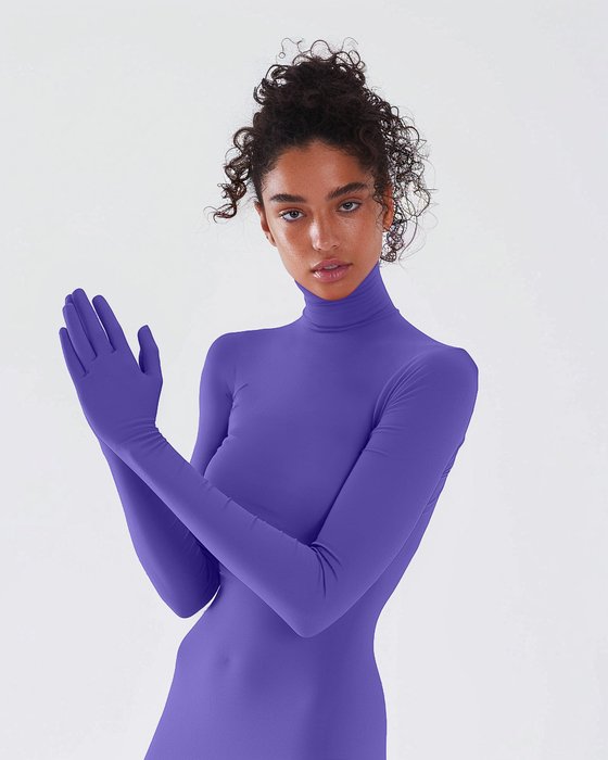 5012 W Lavender Seamless Long Sleeve Shirt Armsocks