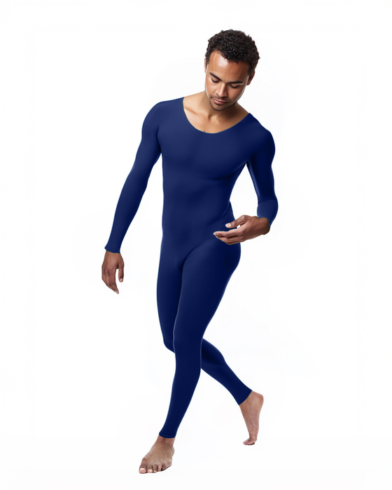 Navy 5014 M Navy Seamless Catsuit Bodystocking