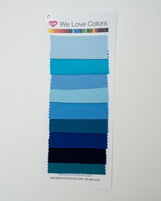 8008 Blues Color Card Welovecolors