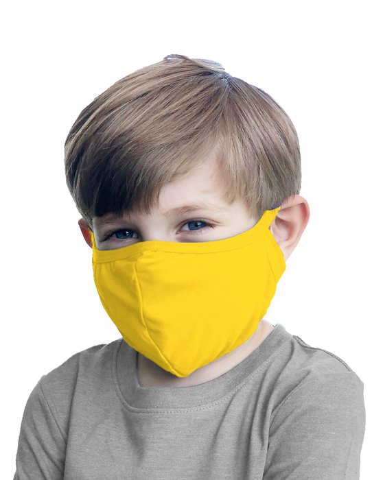 8075 Yellow Kids Facemask