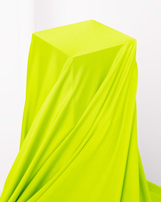 8079 Neon Yellow Shiny Tricot Fabric