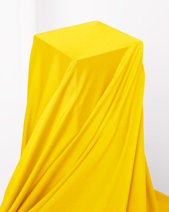 8079 Yellow Shiny Tricot Fabric