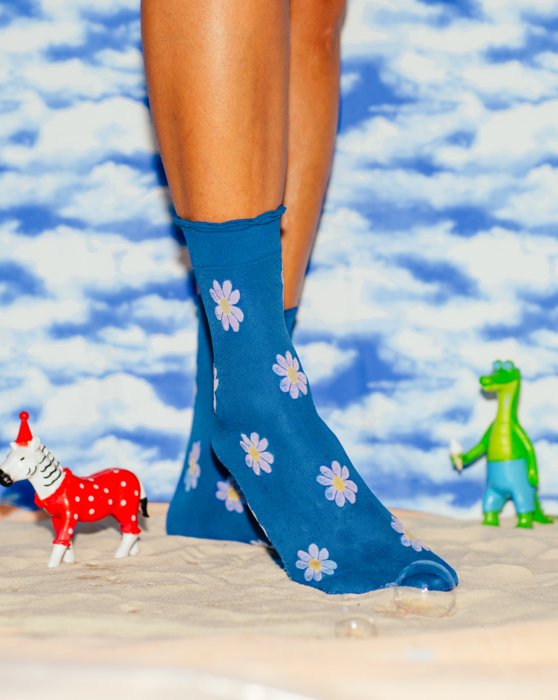 Scout Green Colored Daisy Socks Style# 8601 | We Love Colors