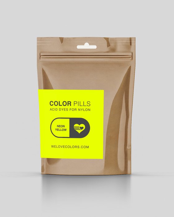 Neon Yellow Color Pill Pack Of Pro Dyes For Nylon Style# 8701 | We Love Colors