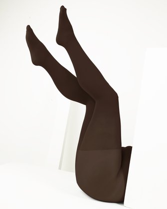 plus size brown opaque tights