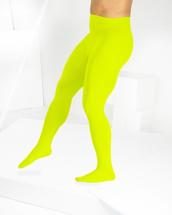 Neon Yellow Mens Tights | We Love Colors
