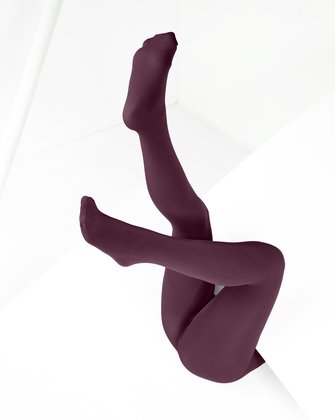 1053 Maroon Color Opaque W Microfiber Tights