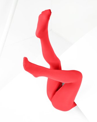 Scarlet Red Long Matte Seamless Gloves Style# 3607 | We Love Colors