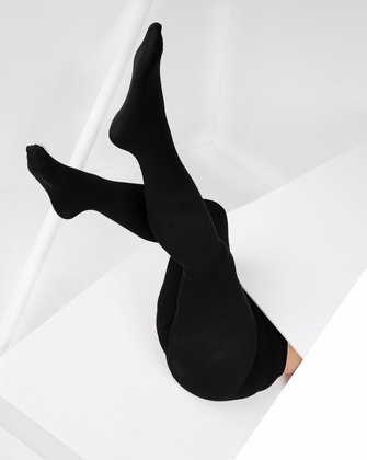 Black Footless Performance Tights Leggings Style# 1047 | We Love Colors