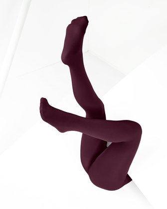 Maroon Plus Sized Nylon/Lycra Footless Tights Style# 1041 | We Love Colors