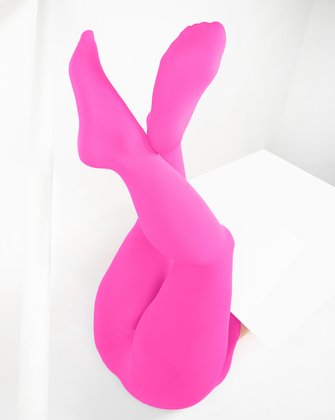 Neon Pink Mid Calf Wool Socks Style# 1554 | We Love Colors
