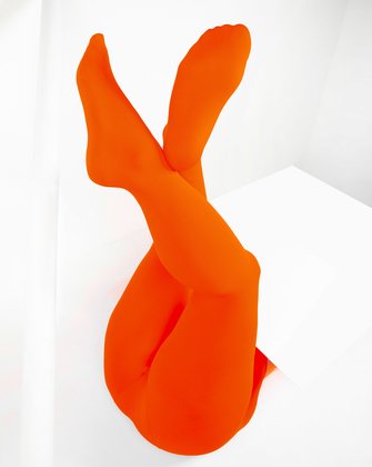 Orange Wide Mesh Fishnet Pantyhose Style# 1403 | We Love Colors