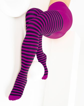 Fuchsia Womens Patterned Tights | We Love Colors